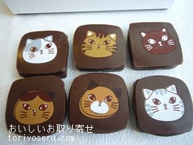 フェリシモ・チョコフィーノのねこチョコ