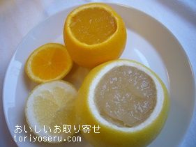 千疋屋のくりぬきゼリー