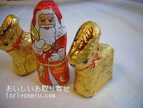 リンツのベアチョコ、サンタチョコ