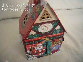 Heidelハイデルのクリスマスフレンズ キャンドルハウス缶 おいしいお取り寄せ