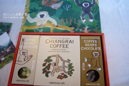 orientalfasオリエンタルファズのチェンマイコーヒー、コーヒービーンズチョコレート