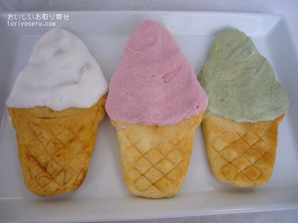 中川政七商店のソフトクリームせんべい