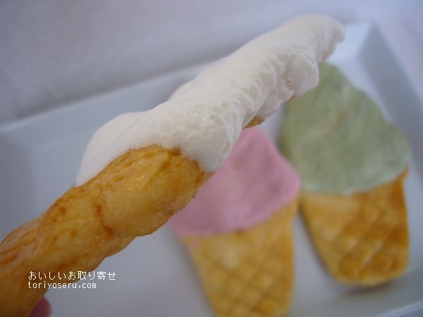 中川政七商店のソフトクリームせんべい
