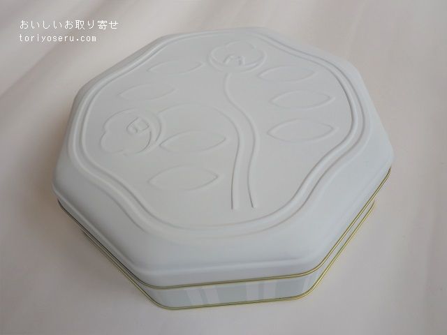 資生堂パーラーの花椿ビスケット2020年限定白缶