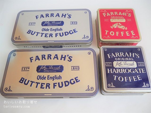FARRAH'S（ファラーズ）のトフィー＆バターファッジ（缶）