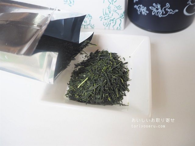 雅柳ほりゑの玉露粉入り宇治煎茶（鳥獣戯画缶）