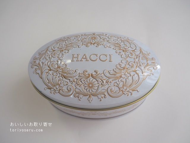 HACCIのノワゼットショコラ缶