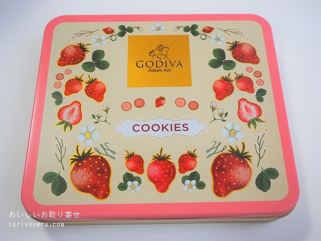 GODIVAゴディバのあまおう苺クッキーアソート缶