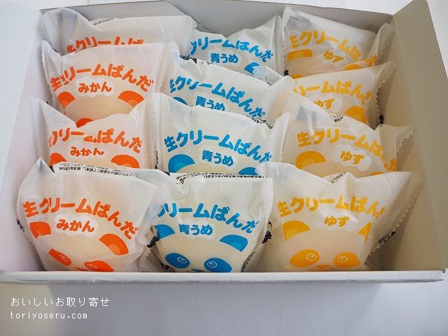 いなみの里梅園×清水屋の生クリームぱんだ