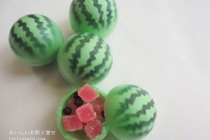高木屋の紙ふうせん（スイカ）うちわせんべい