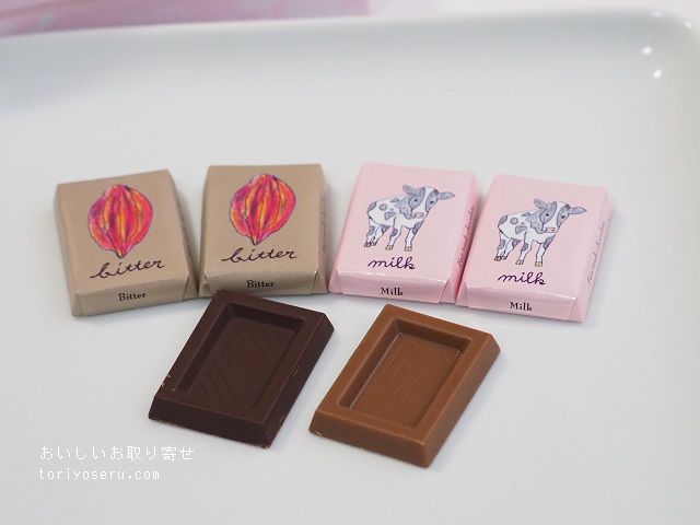 ピープルツリーのミルク＆ビターチョコ（缶）