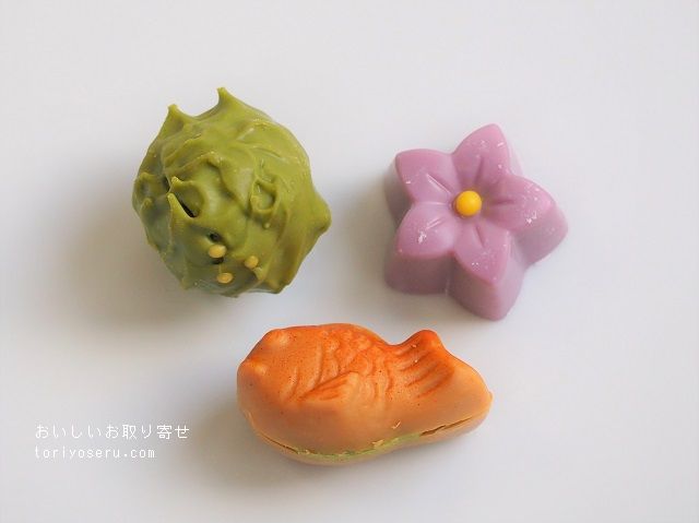 甘味画廊の和菓子セット「鳥獣戯画」