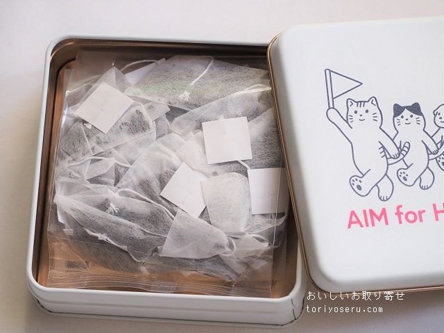 AIM医学研究支援 　チャリティー缶入り紅茶　フェリシモ猫部
