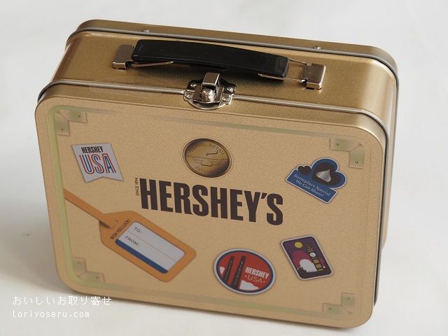 HERSHY'Sのキスチョコレート（トランク缶）
