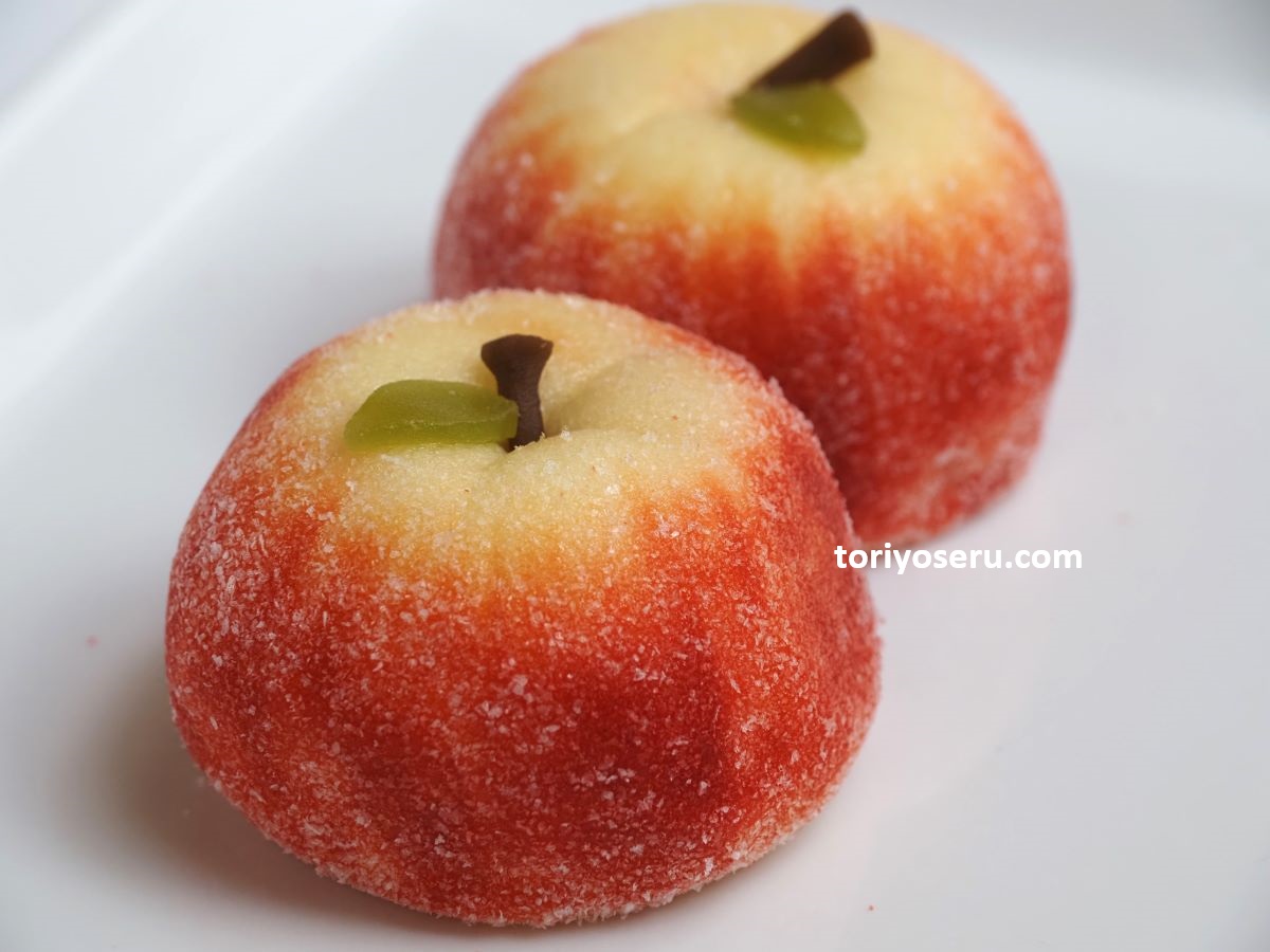 和菓子の小ざくらや一清のりんごどろぼう（りんごにそっくりな可愛い饅頭）