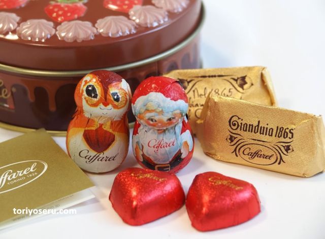 チョコレートケーキの形をした缶が可愛いカファレルのチョコレートケーキ缶