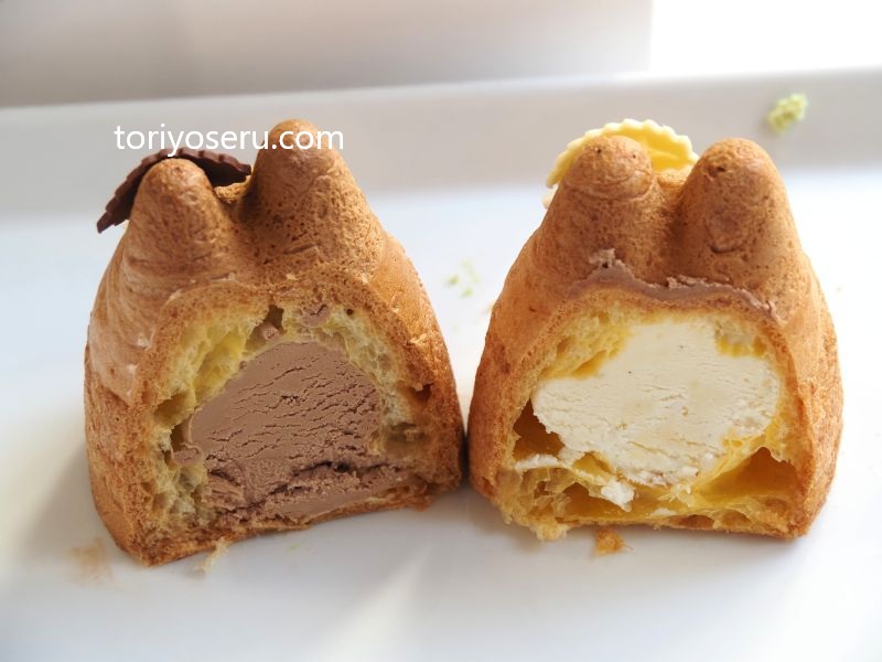 白髭シュークリーム工房のトトロのシュークリーム