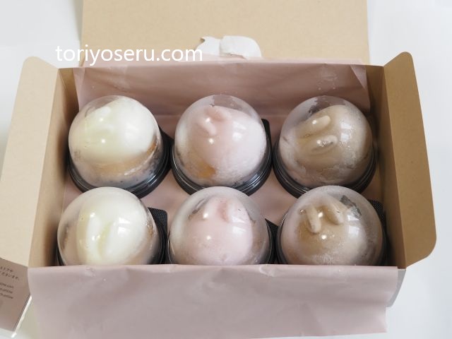 うさぎスイーツ。ウサギの形をした生チーズムースケーキ。OIMO&MOTCHのうさもっち6個入り