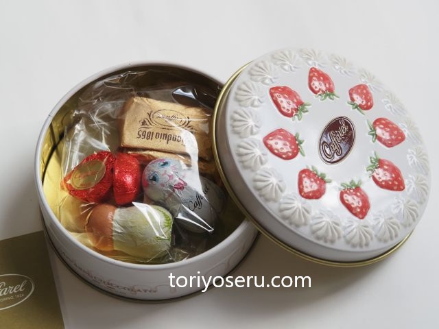 カファレルチョコレートのケーキ缶