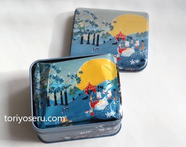 ムーミンの世界観が缶に。日の出屋製菓さんのゴーフレット缶第二弾