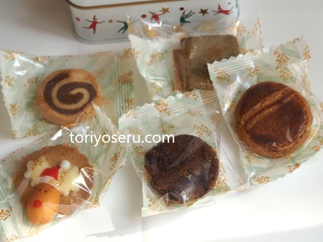 クリスマス限定缶。カフェタナカのミニョン・セレクション・ノエル