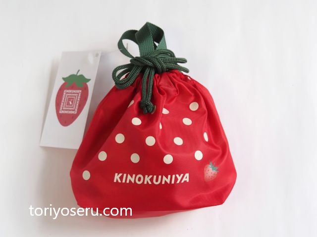 紀ノ国屋の紀ノ国屋　いちごスイーツバッグ（レッド）