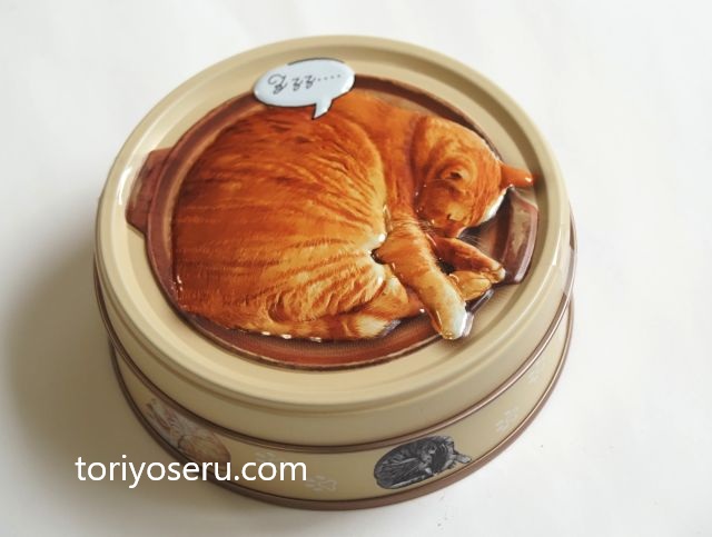 メリーチョコレートの猫缶シリーズ。ねこにゃべ缶