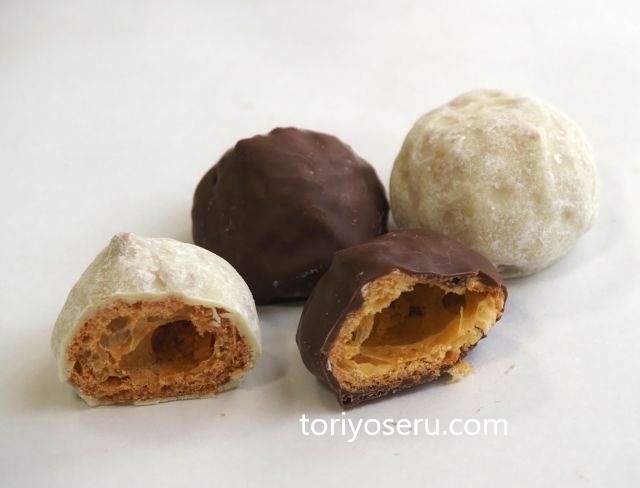 サクサクシューのお菓子 Pure cocoピュアココのホワイト&ミルク